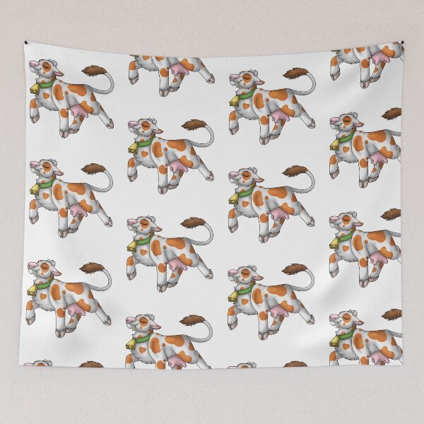 Item preview, Happy Moo: Orange Spots designed and sold by spyroid101.