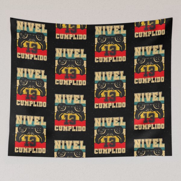Item preview, 13 Cumpleaños Regalo Gamer Nivel 13 Cumplido  (Level 13 Complete in Spanish Birthday Gift) Diseño Unisex designed and sold by InkItStudio.