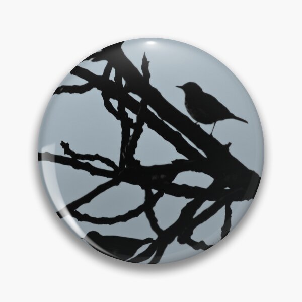 Item preview, Sparrows Birds Tree Bare Branches Silhouette designed and sold by Anna Lemos.