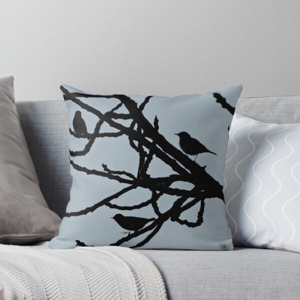 Item preview, Sparrows Birds Tree Bare Branches Silhouette designed and sold by Anna Lemos.