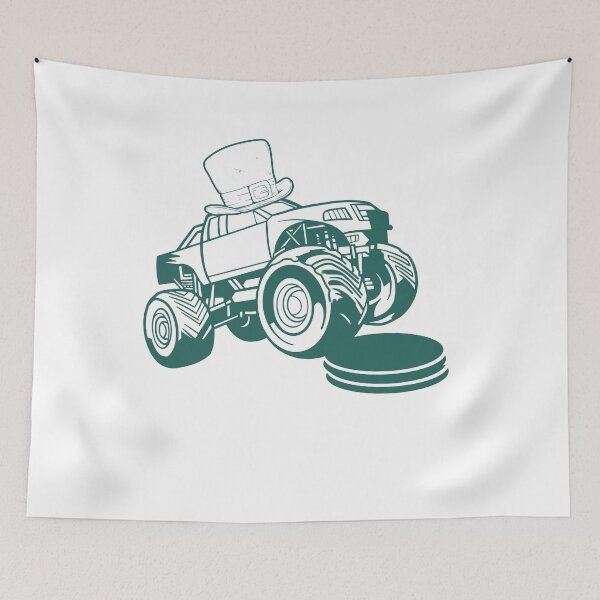 Item preview, Kids Saint Patricks Day Gift for Monster Truck Shamrock T-Shirt designed and sold by TheFlipRepublic.