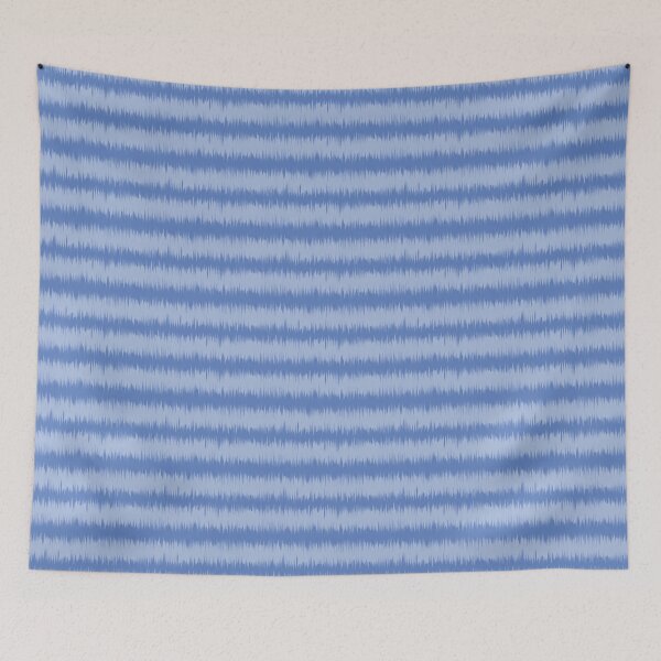 Item preview, Stripes Ikat light blue designed and sold by Kamiri.