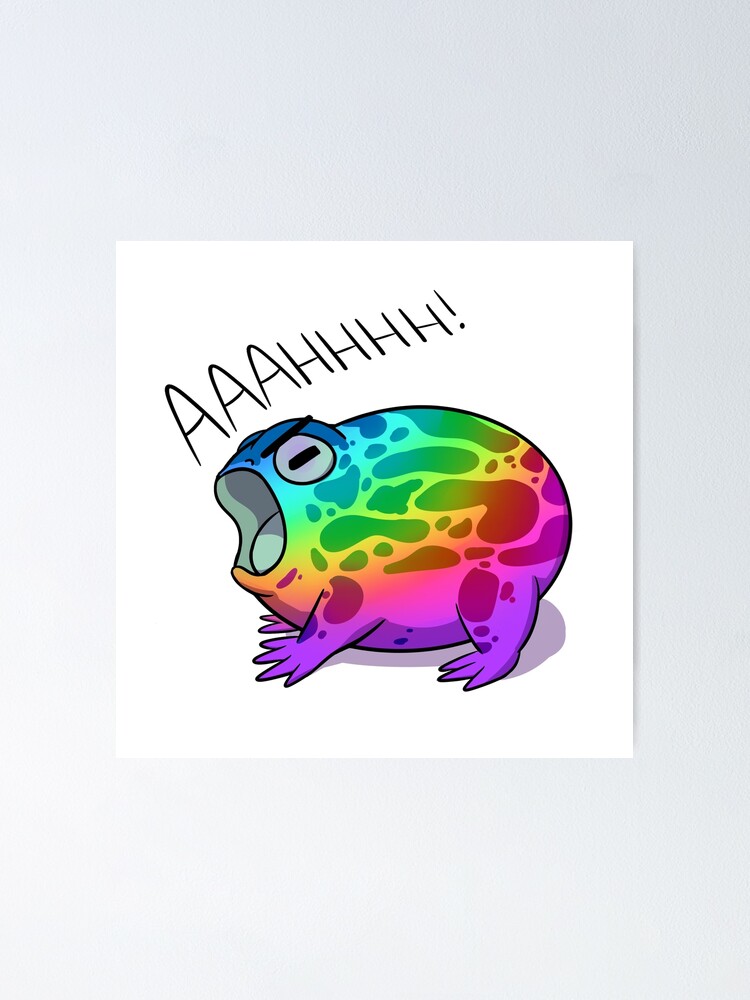 Rainbow Desert Rain Frog Poster for Sale by ComfyKat