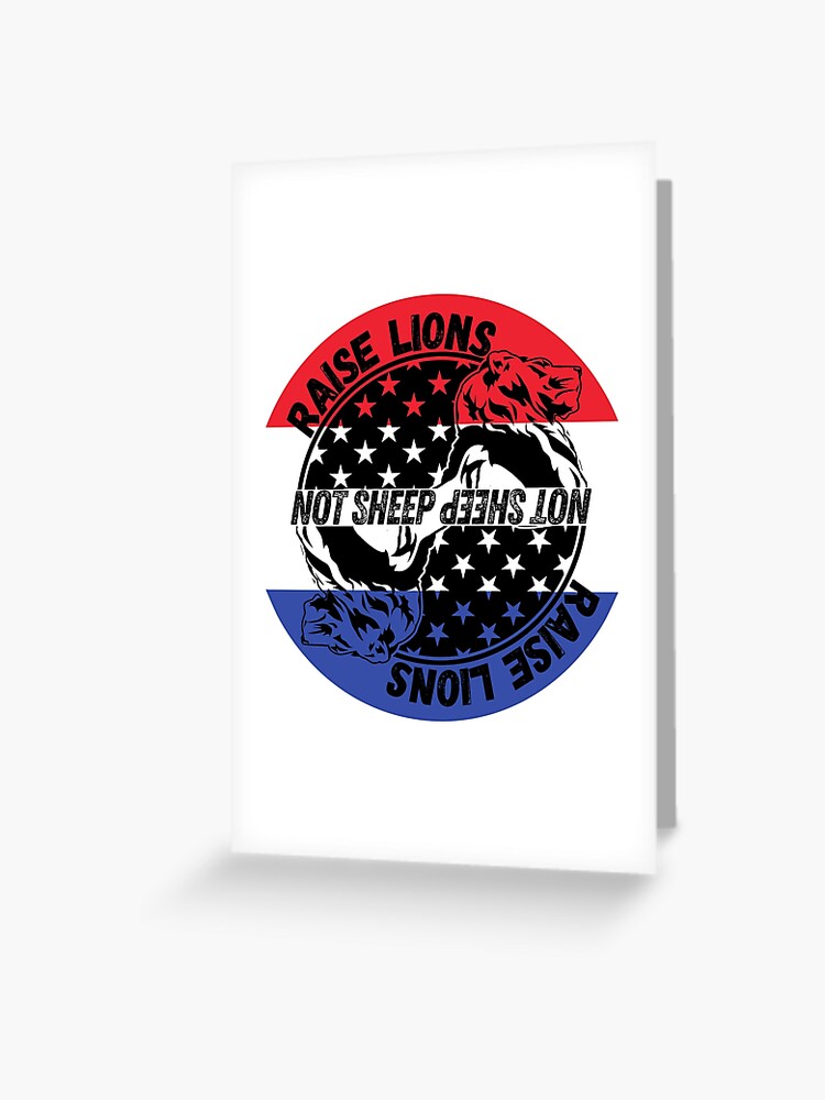 Tarjetas de felicitación «Mejor criar leones, no ovejas» de Dries69 |  Redbubble