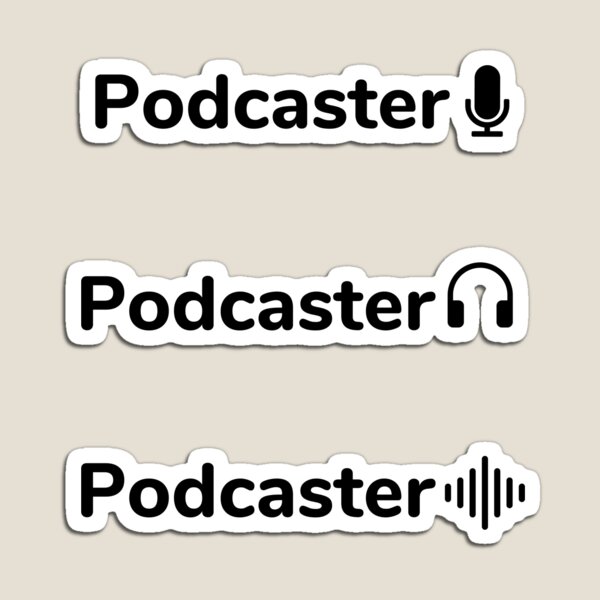 Item preview, Podcaster sticker pack designed and sold by Inspirationmotivation.