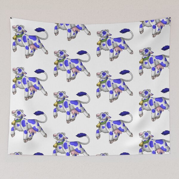 Item preview, Happy Moo: Blue Spots designed and sold by spyroid101.