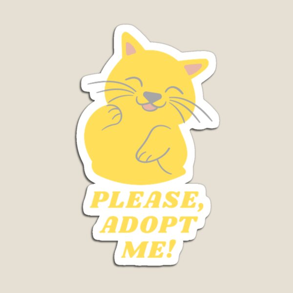 Adopt Me Cat Magnets Redbubble - roblox adopt me christmas cat rattle