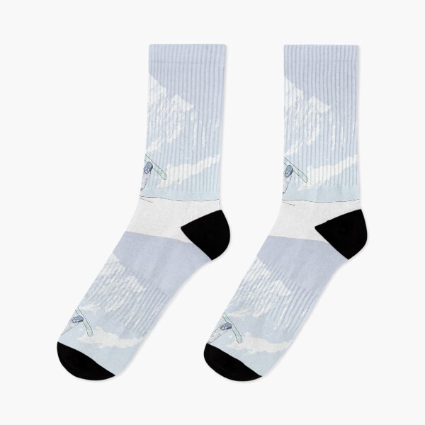 Item preview, Snowboarder in the snow (blue) designed and sold by frangipaniarts.