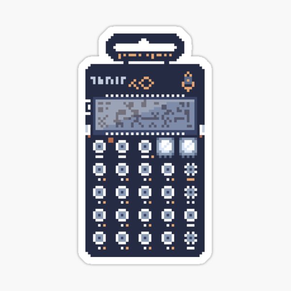Pixel Drum Machine 32 (ON) Sticker