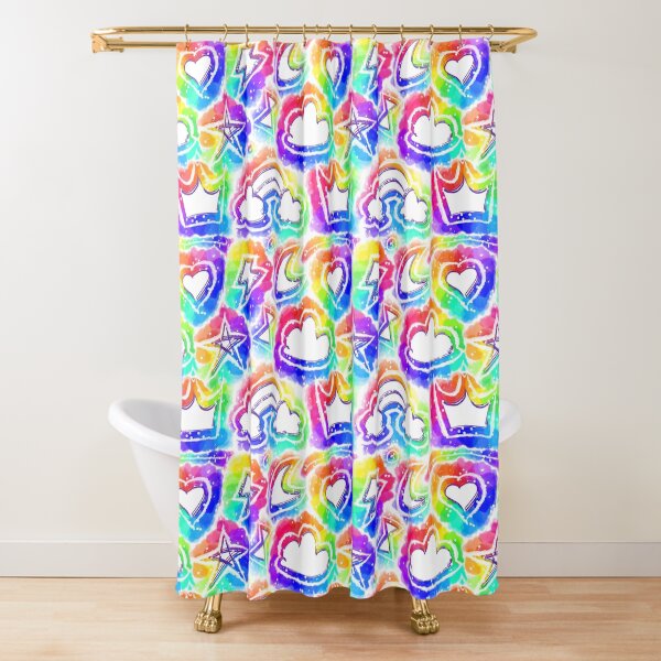 Rainbow Charms Shower Curtain