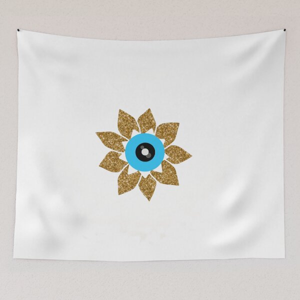 Item preview, EVIL EYE IN A GLITTER FLOWER designed and sold by Hagar Cohen.
