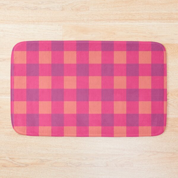Item preview, Very light orange & magenta buffalo plaid designed and sold by fowons.