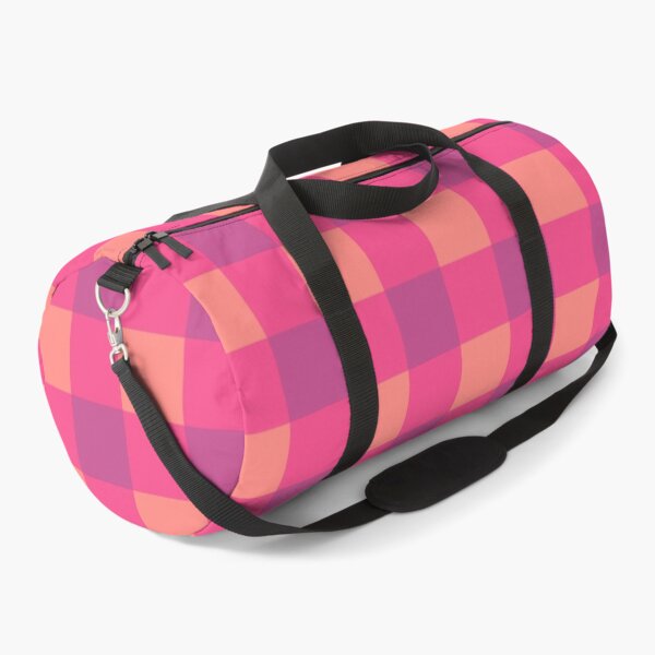 Item preview, Very light orange & magenta buffalo plaid designed and sold by fowons.