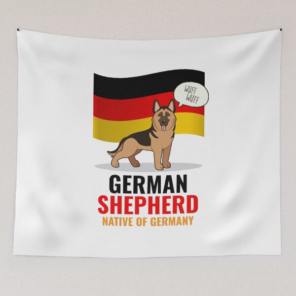 Item preview, Germany Flag Dog Lover German Shepherd Barking designed and sold by Maria Garcia.