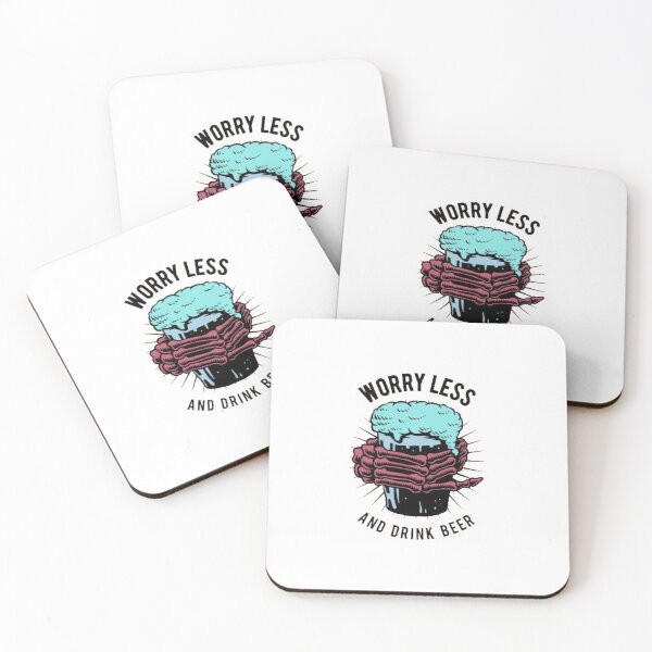 Item preview, Worry less and drink beer  designed and sold by OldSchoolRetro.
