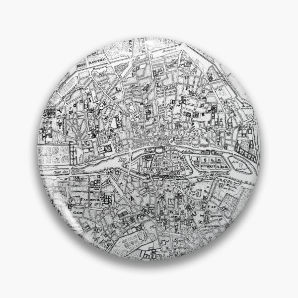 Item preview, Medieval Map Of Paris designed and sold by James Dunn.