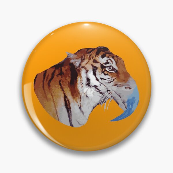 Item preview,  bi-ger tiger bird hybrid orange background designed and sold by SacredJoyometry.
