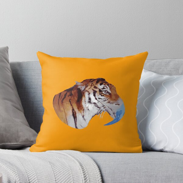 Item preview,  bi-ger tiger bird hybrid orange background designed and sold by SacredJoyometry.
