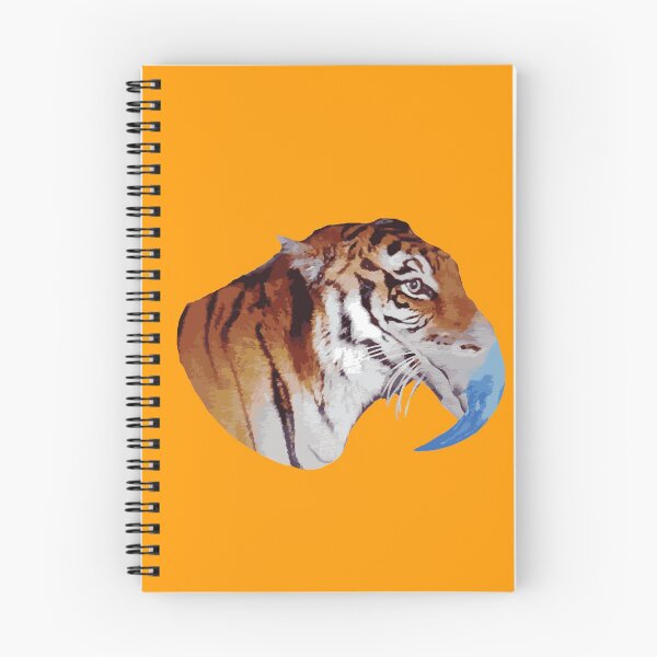 Item preview,  bi-ger tiger bird hybrid orange background designed and sold by SacredJoyometry.