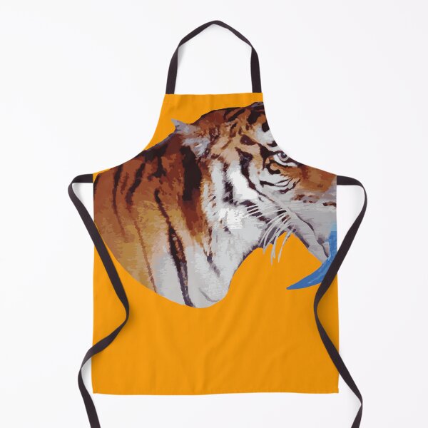 Item preview, bi-ger tiger bird hybrid orange background designed and sold by SacredJoyometry.