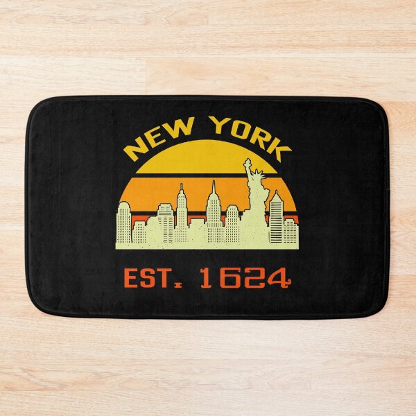 Item preview, New York Skyline Vintage Sunset Established 1624 designed and sold by liftdesign.