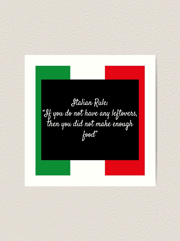 Alternate view of Italian Rule Art Print