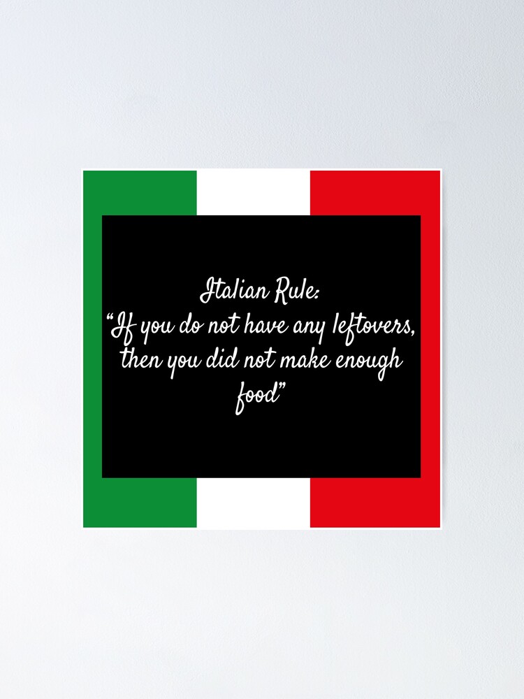 Alternate view of Italian Rule Poster