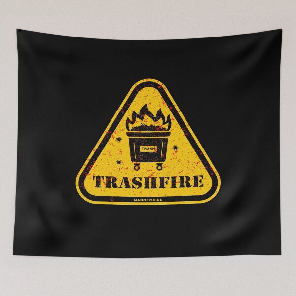 Aperçu de l'œuvre TRASH FIRE, une partie de MGTOW & RED PILL créée et vendue par Manosphere.