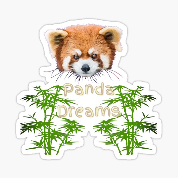 Red Panda Dreams Sticker