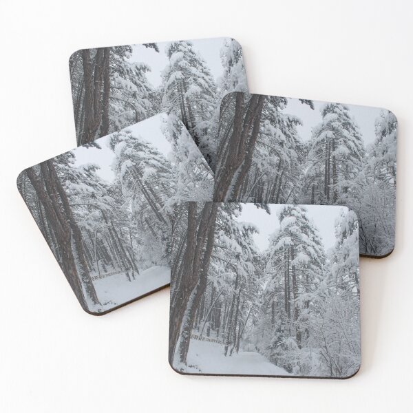 Item preview, Coniferous forest in winter designed and sold by Mahirov Shop.
