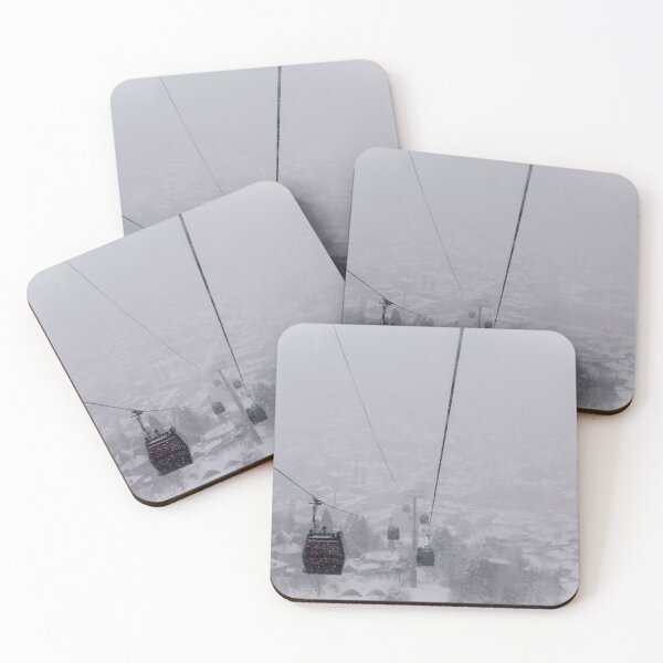 Item preview, Cable car while it was a snowstorm with fog designed and sold by Mahirov Shop.