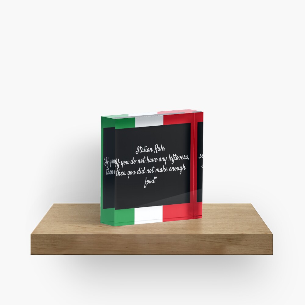 Italian Rule Acrylic Block