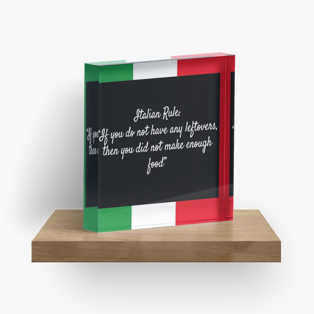 Italian Rule Acrylic Block
