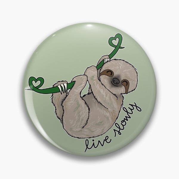 Item preview, Live Slowly Cute Sloth Philosophy designed and sold by brynn-art.
