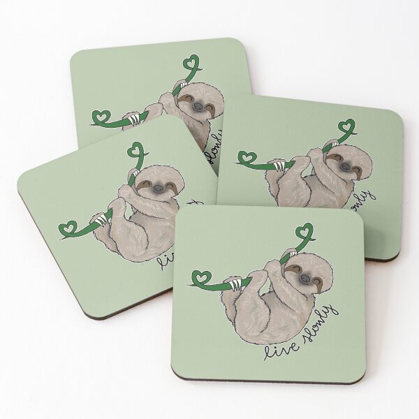 Item preview, Live Slowly Cute Sloth Philosophy designed and sold by brynn-art.