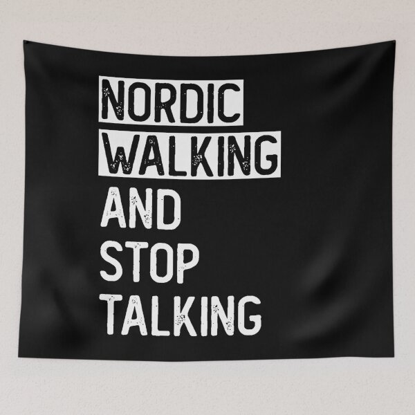Item preview, Nordic walking and stop talking designed and sold by noahs-shop.