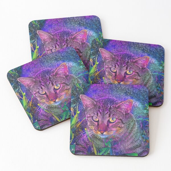Item preview, Junior Cat / Purple Haze designed and sold by Reclining Buddha Cat.