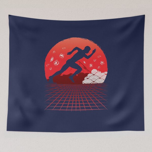 Item preview, Sprinting Japanese Vaporwave  designed and sold by jaygo.