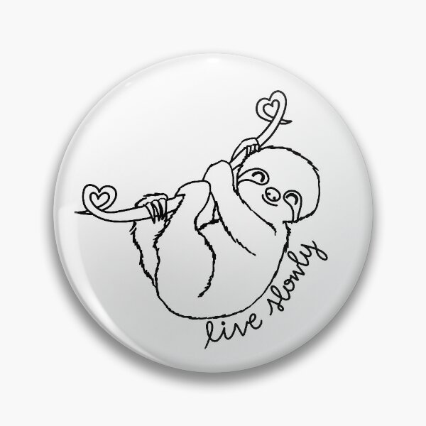 Item preview, Live Slowly Sloth Doodle Edition designed and sold by brynn-art.