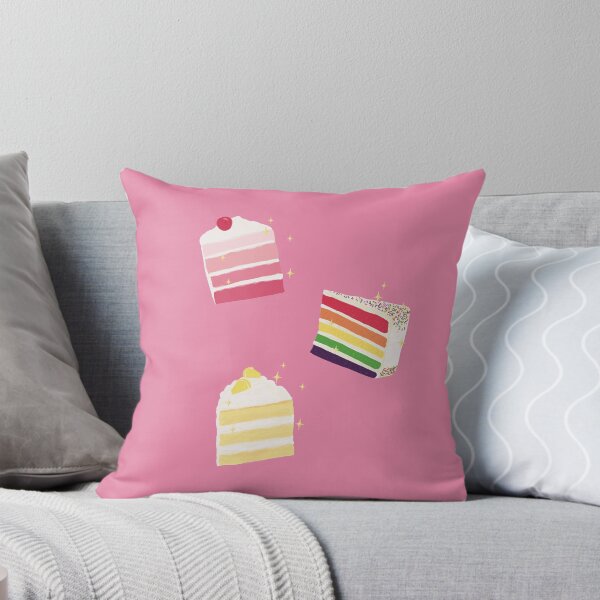 Item preview, Rainbow cake, lemon cake with meringue and cherry cake designed and sold by Luaillustration.