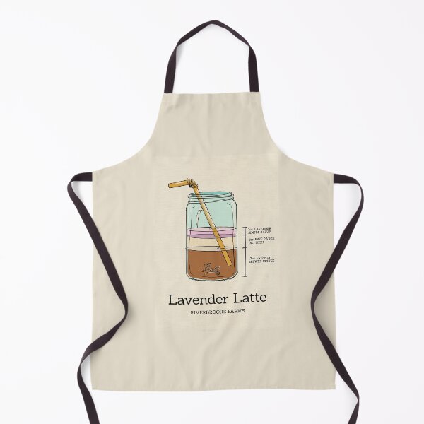 Item preview, Lavender Latte Coffee Recipe Illustration designed and sold by CloudWalker Designs.
