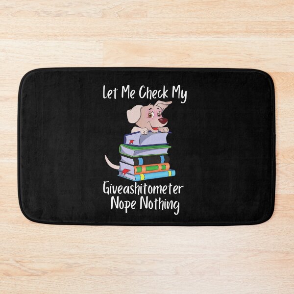 Item preview,  Let Me Check My Giveashitometer Nope Nothing dog book designed and sold by VeganAnimal.