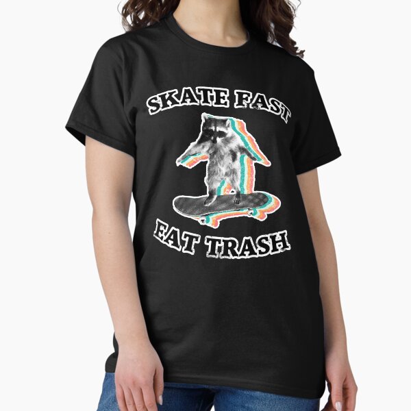 Item preview, Skate fast, eat trash - radical raccoon designed and sold by beneatdesign.