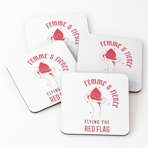 Item preview, Femme and Fierce - flying the red flag designed and sold by ForStrong.