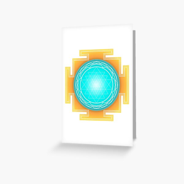 Item preview, Sri Yantra Turquoise Orange designed and sold by Milan Sensiart.