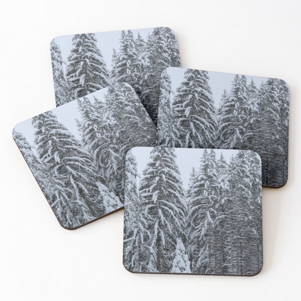 Item preview, Coniferous forest in winter with a lot of snow designed and sold by Mahirov Shop.