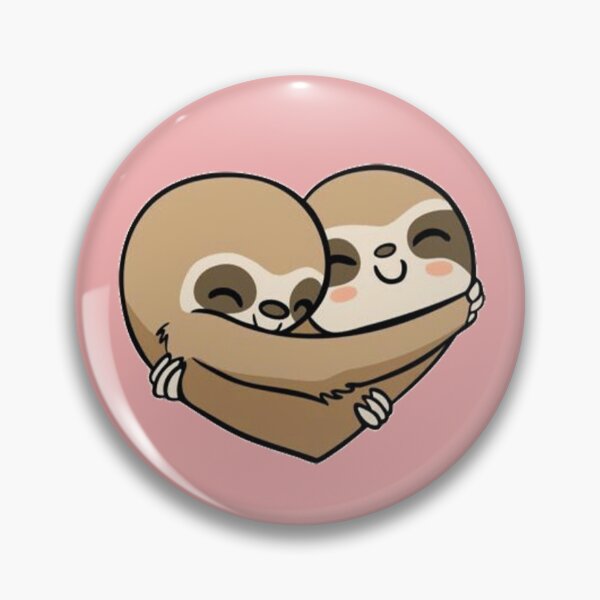 Item preview, Sloth Hugging Heart designed and sold by emiface.