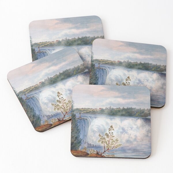 Item preview, Grand Falls At Niagara From The Biddle Stairs - Goat Island - 1846 designed and sold by warishellstore.