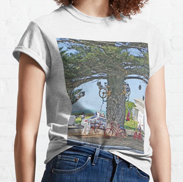Bicycle tree, Beachport, South Australia Classic T-Shirt