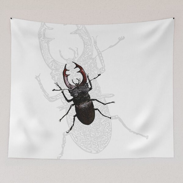 Item preview, Stag beetle vector illustration with shadow designed and sold by ranker666.